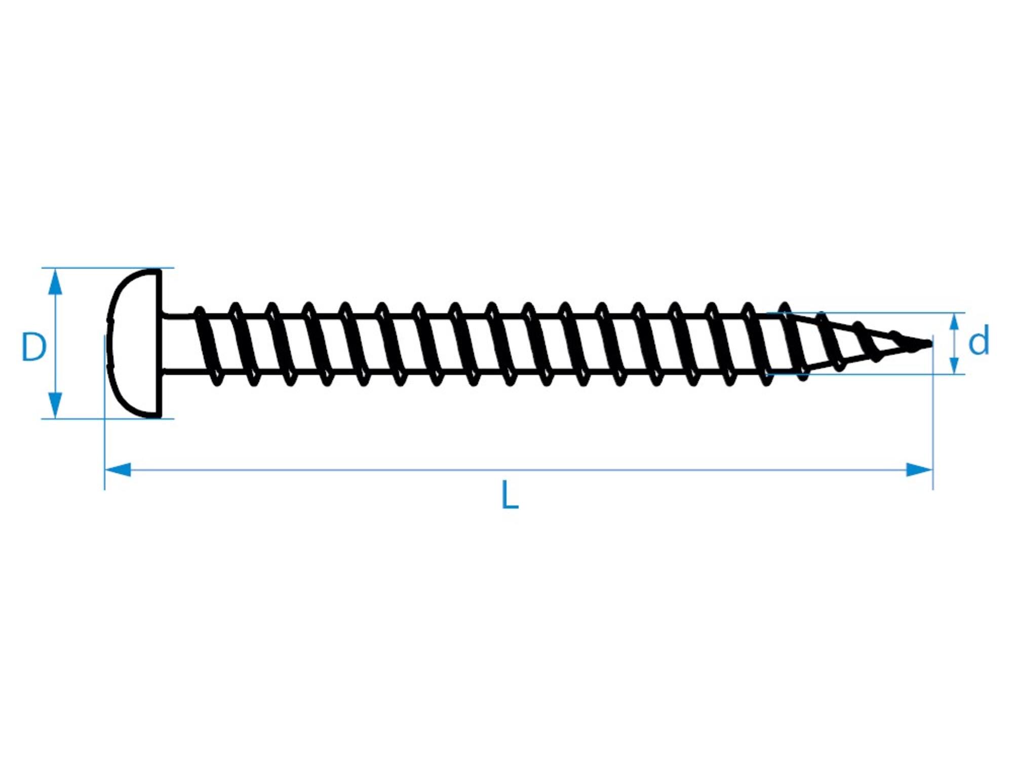 GebuVolco Spaanplaatschroef RVS CK 3.5x20 TX-10 200 stuks