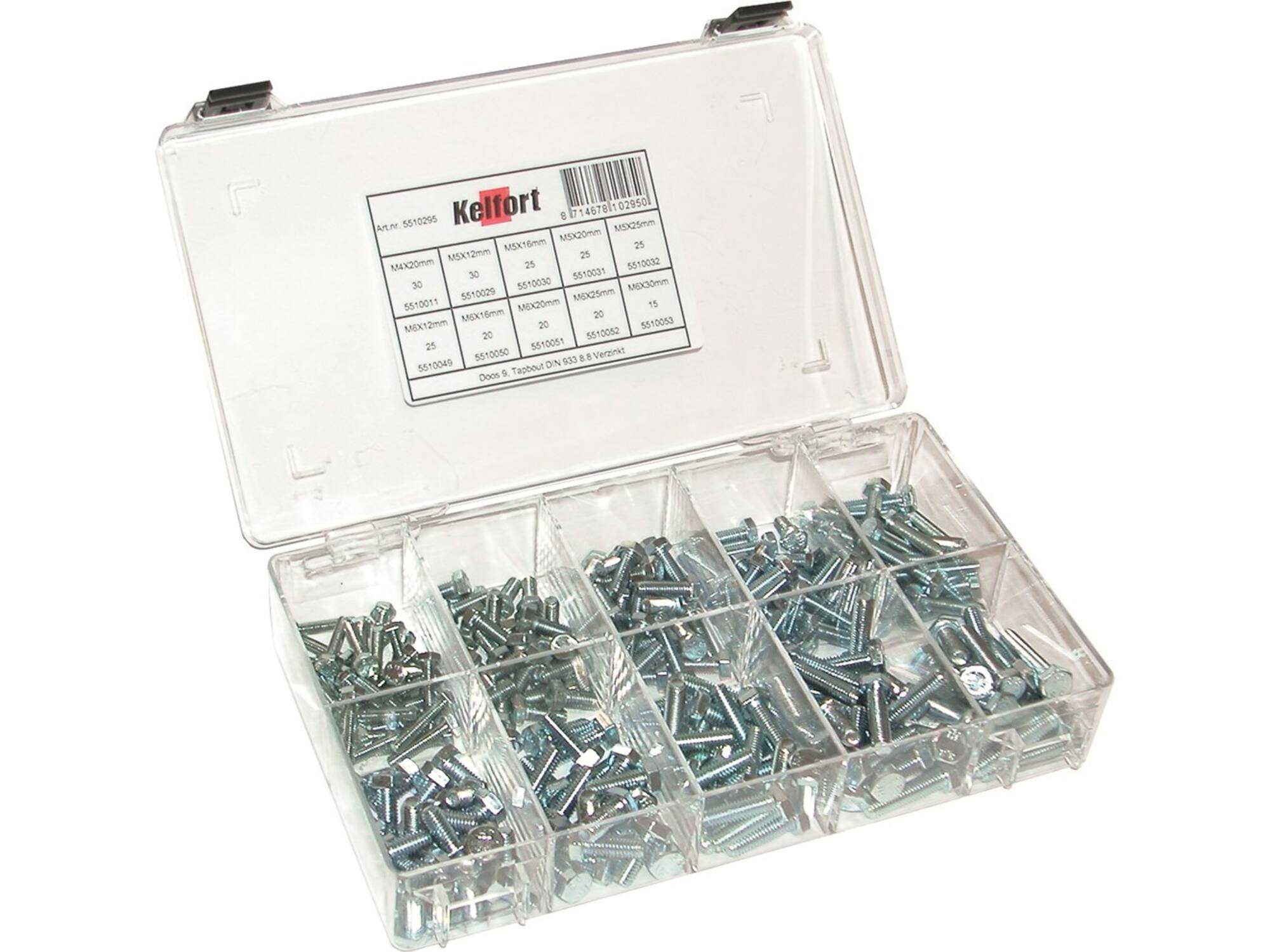 Kelfort Assortimentsdoos tapbouten nummer 9