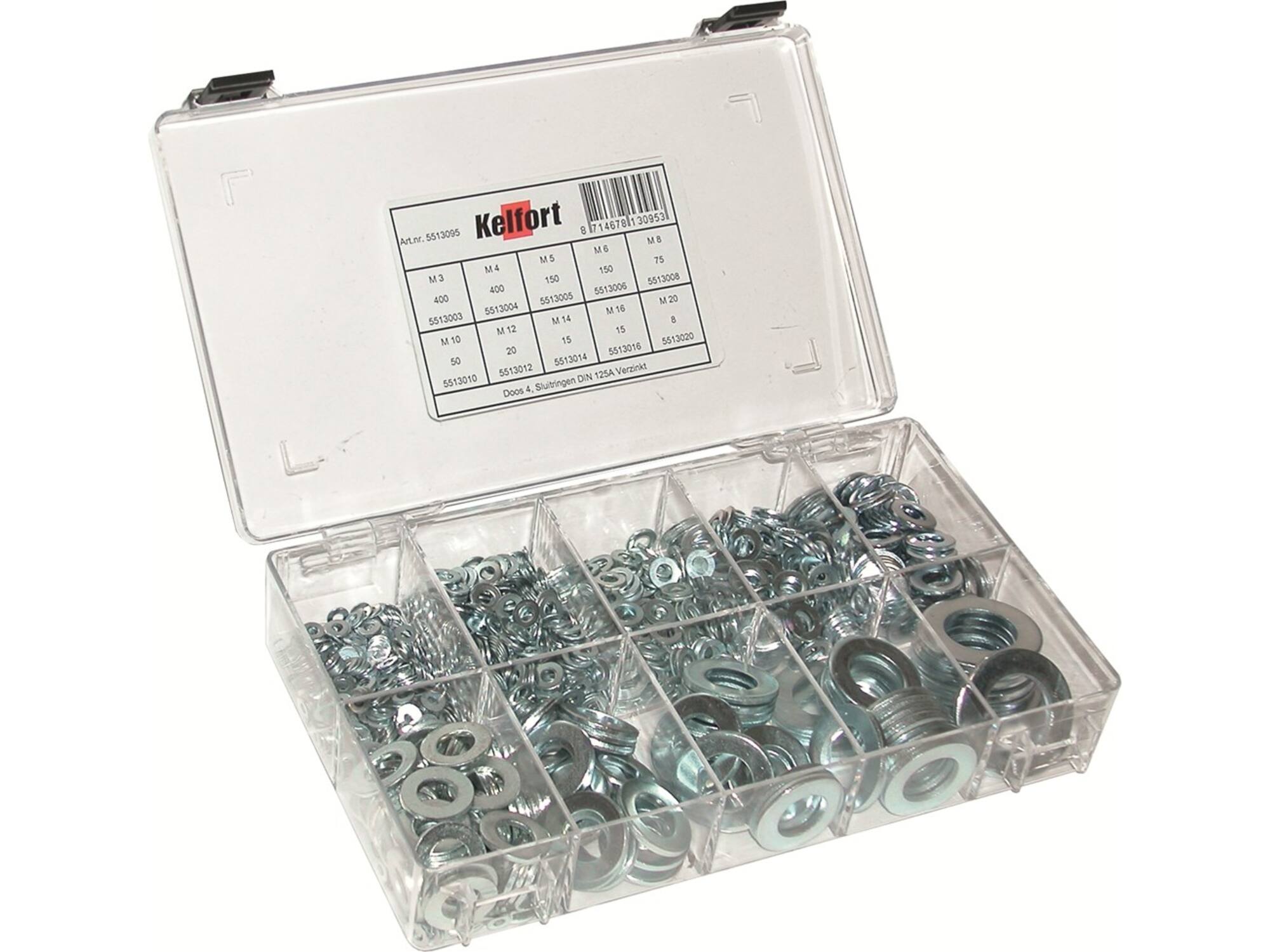 Kelfort Assortimentsdoos sluitringen nummer 4