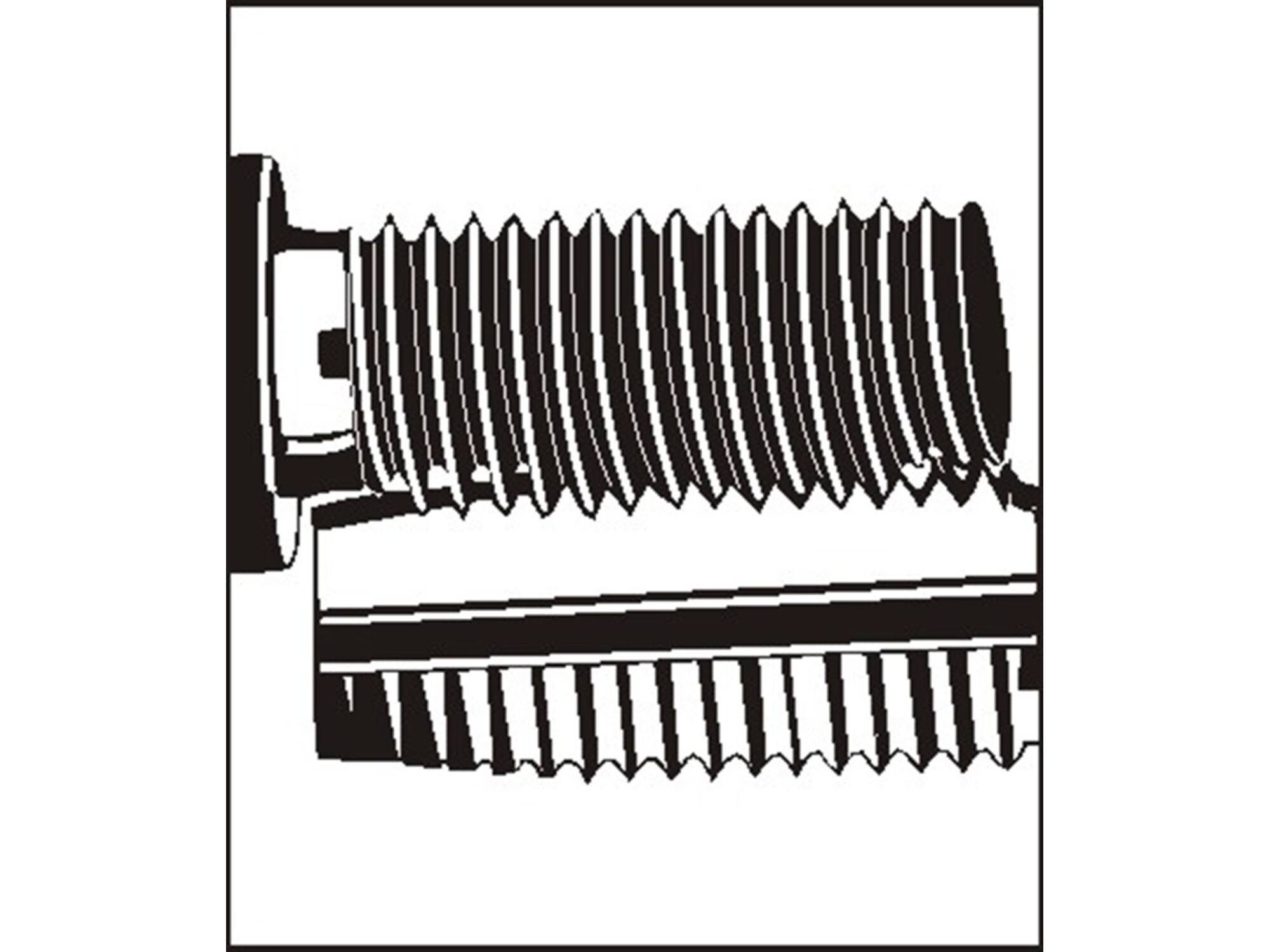 V-Coil Draadbus 100 stuks M5X0,8