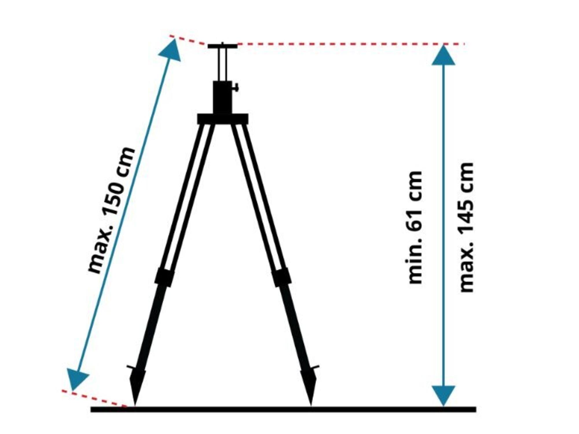 LEVELFIX Statief aluminium opdraaibaar licht P150IL