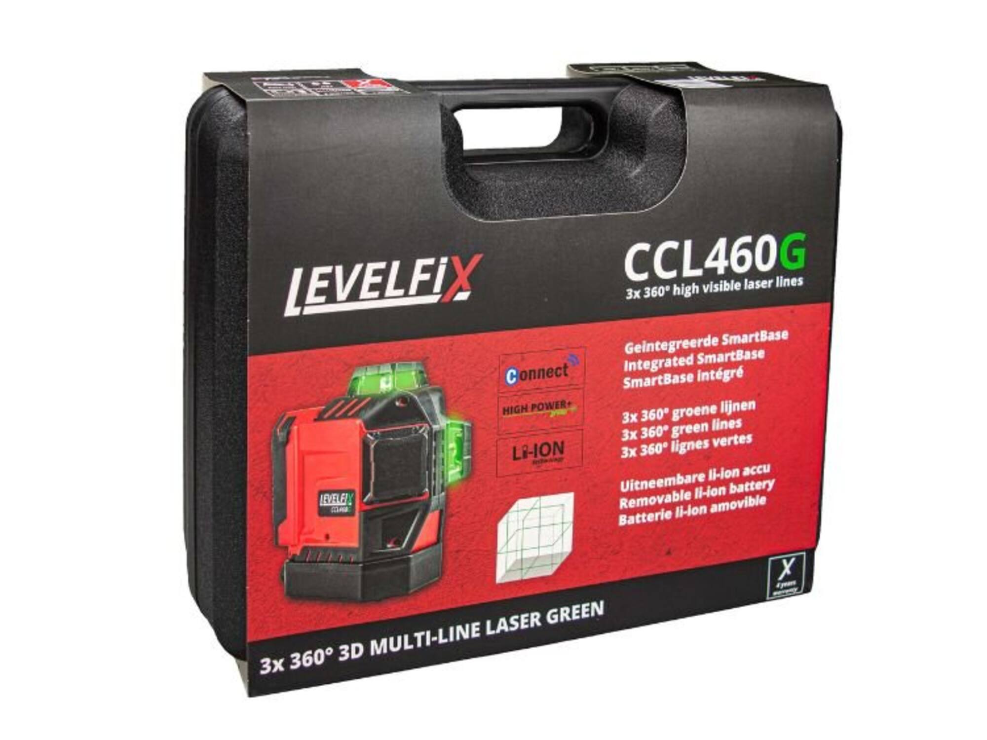 LEVELFIX Kruislijnlaser groen CCL460G MET STATIEF