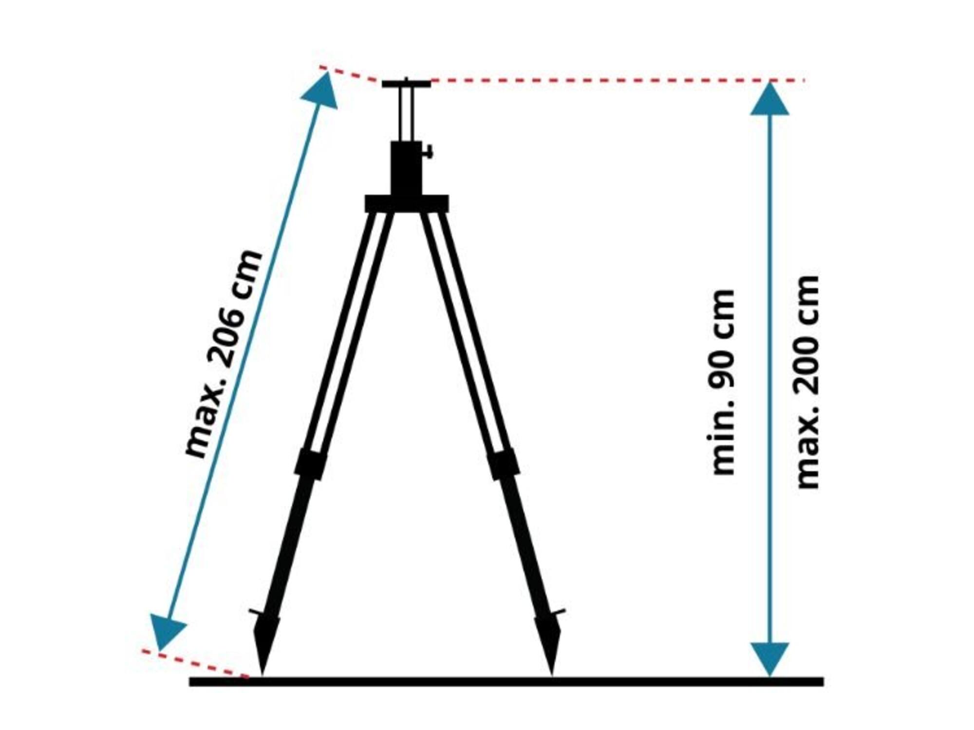 LEVELFIX Statief aluminium opdraaibaar licht P200IM