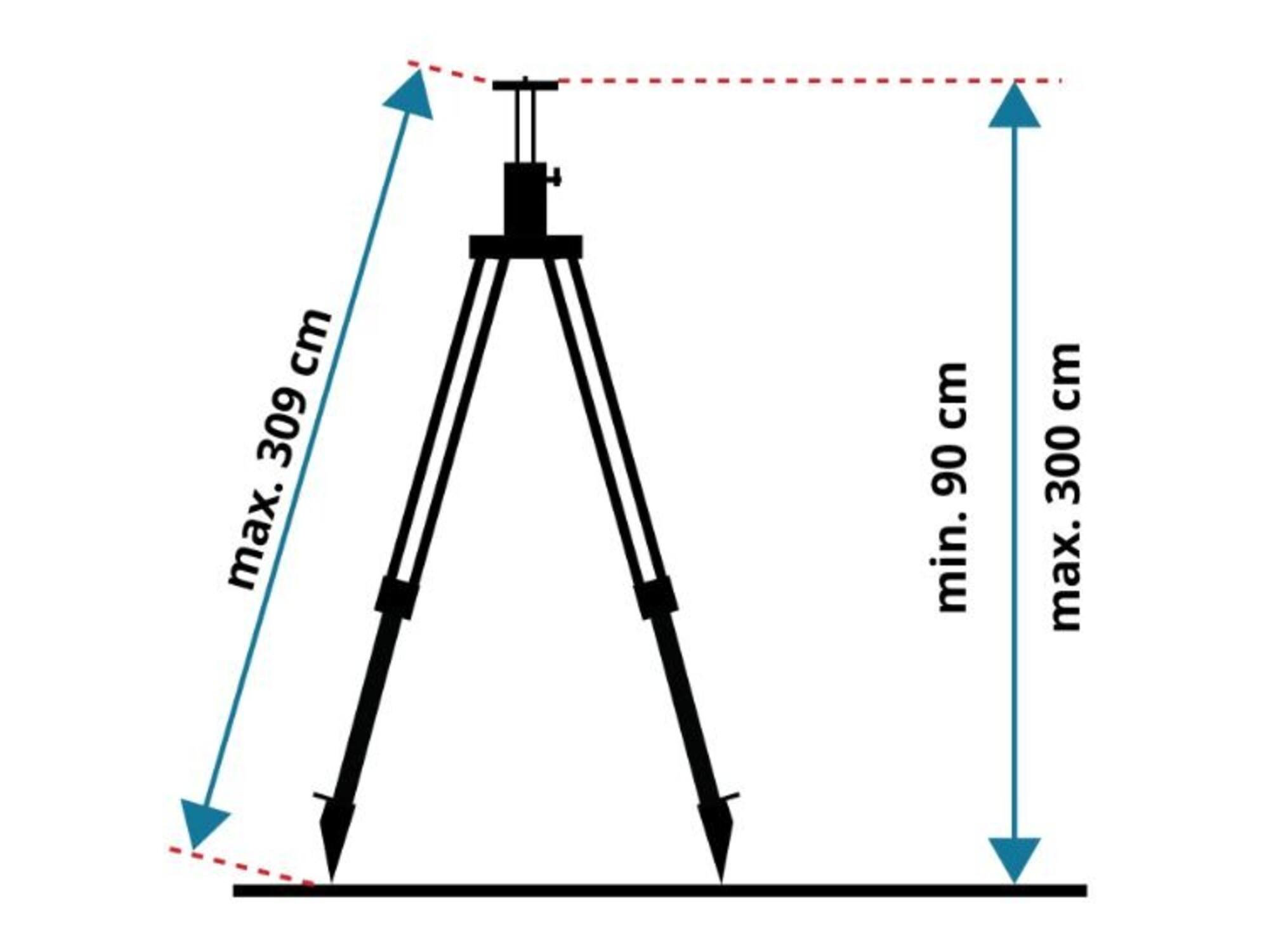 LEVELFIX Statief aluminium opdraaibaar licht P300IM