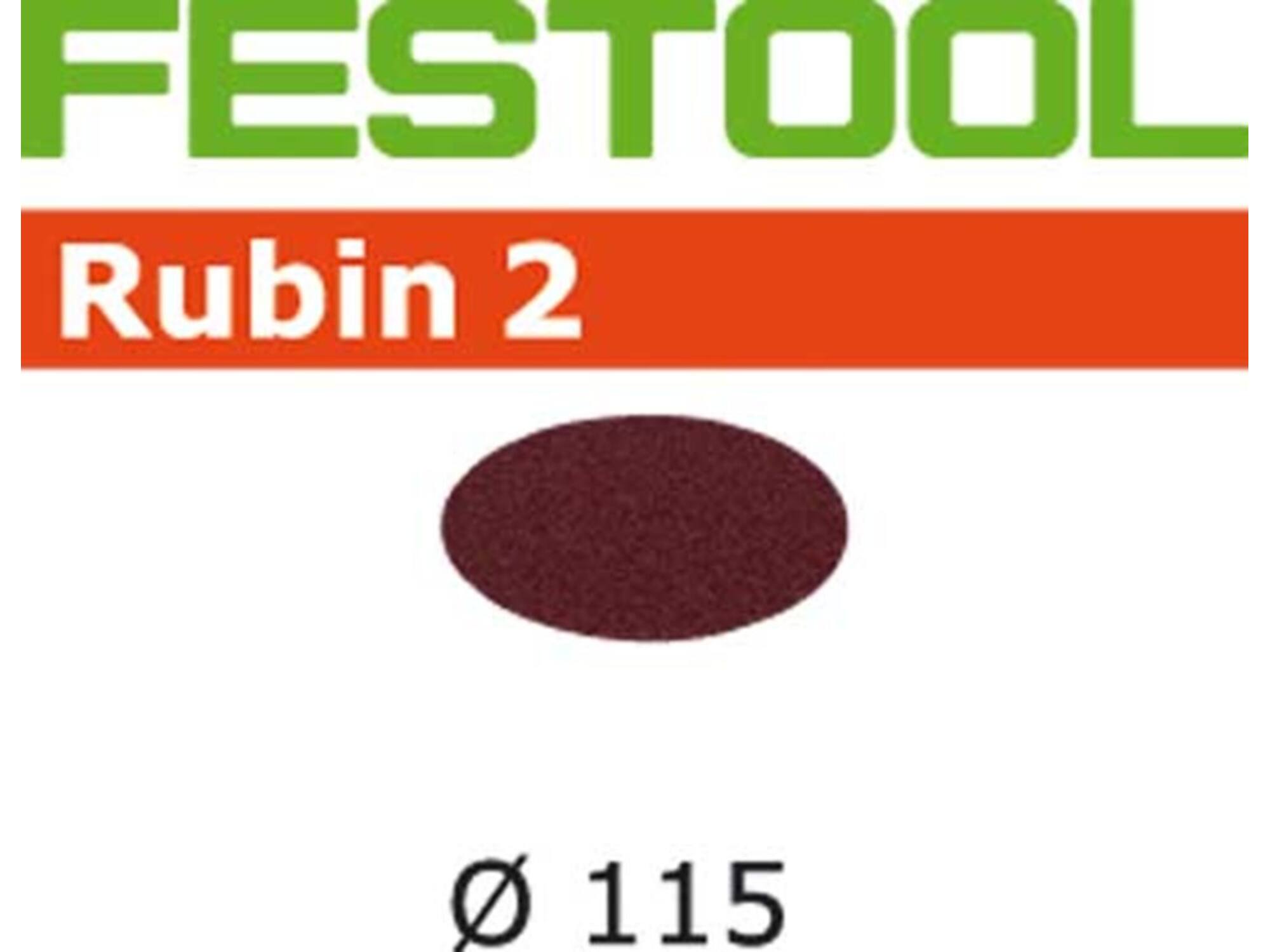 Festool Schuurschijf rubin 2 STF D115 P 40 RU2/50