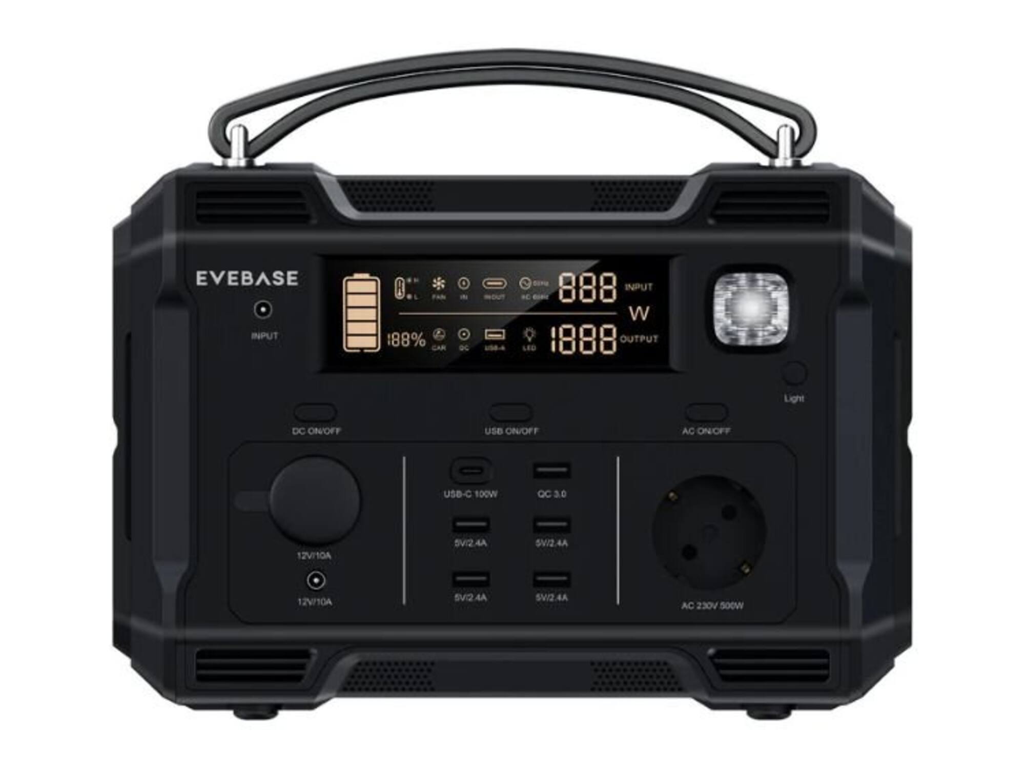 EVEBASE Portable power station Move 500 484Wh