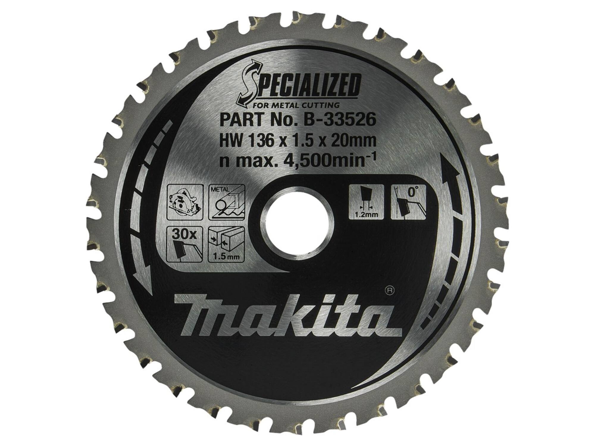 Makita Zaagblad metaal B-33526