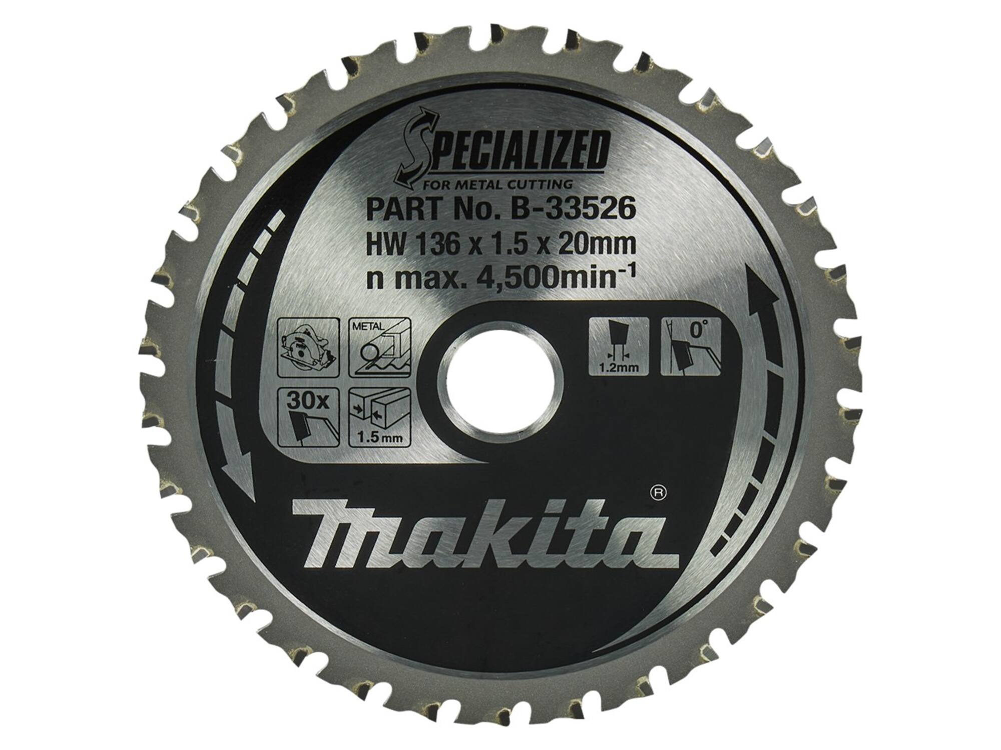 Makita Zaagblad metaal B-33526