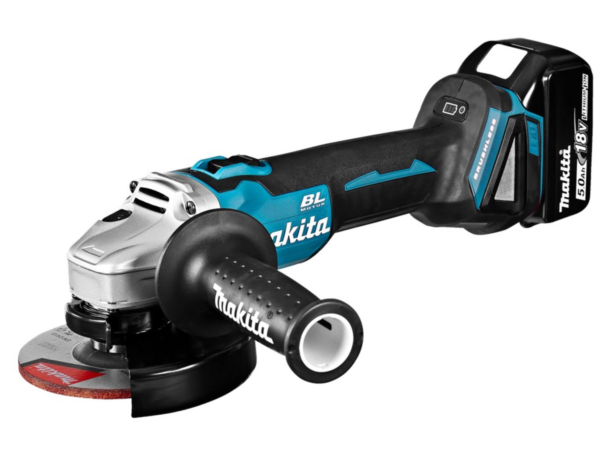 MAKITA Haakse slijpmachine 125MM in Mbox DGA504RTJ 18V/5.0AH