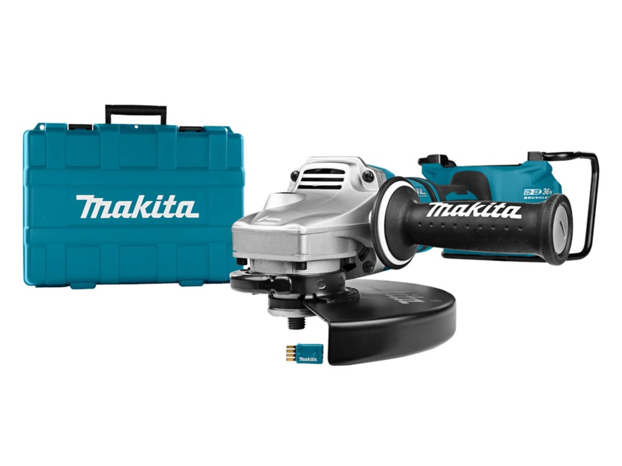MAKITA Haakse slijpmachine 125MM body in Mbox DGA901ZKU1 2X18V