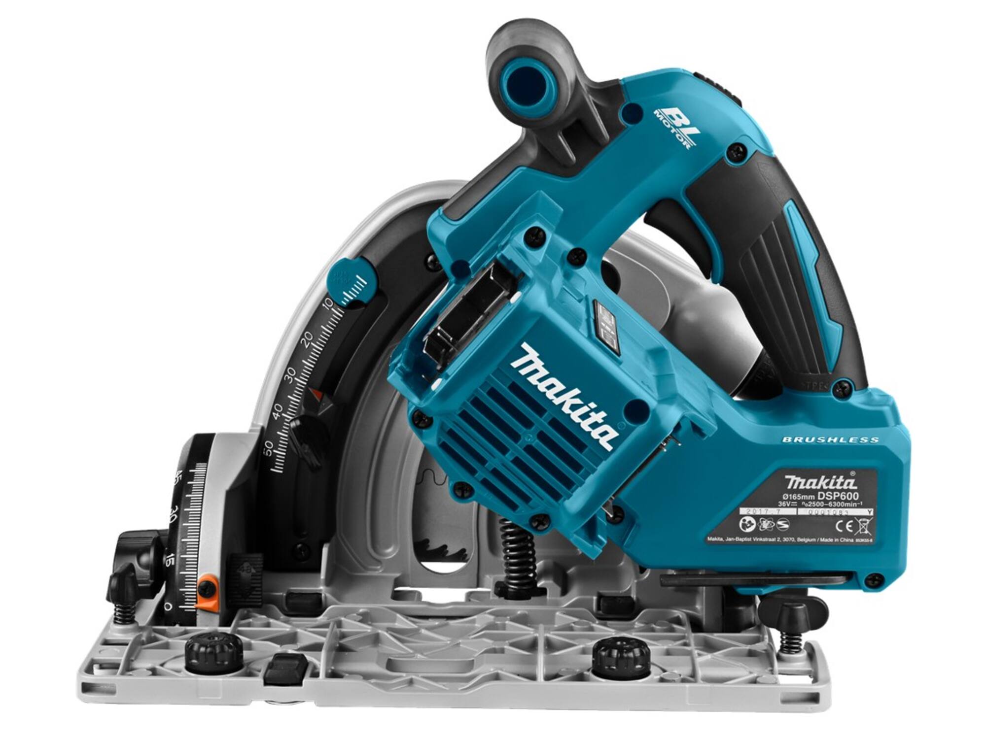 Makita invalcirkelzaag body in Mbox DSP600ZJ 165MM 2X18V