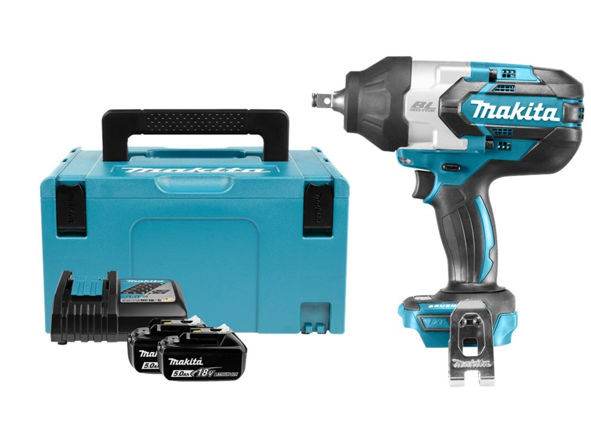MAKITA Slagmoersleutelmachine in Mbox DTW1002RTJ 18V/5.0AH
