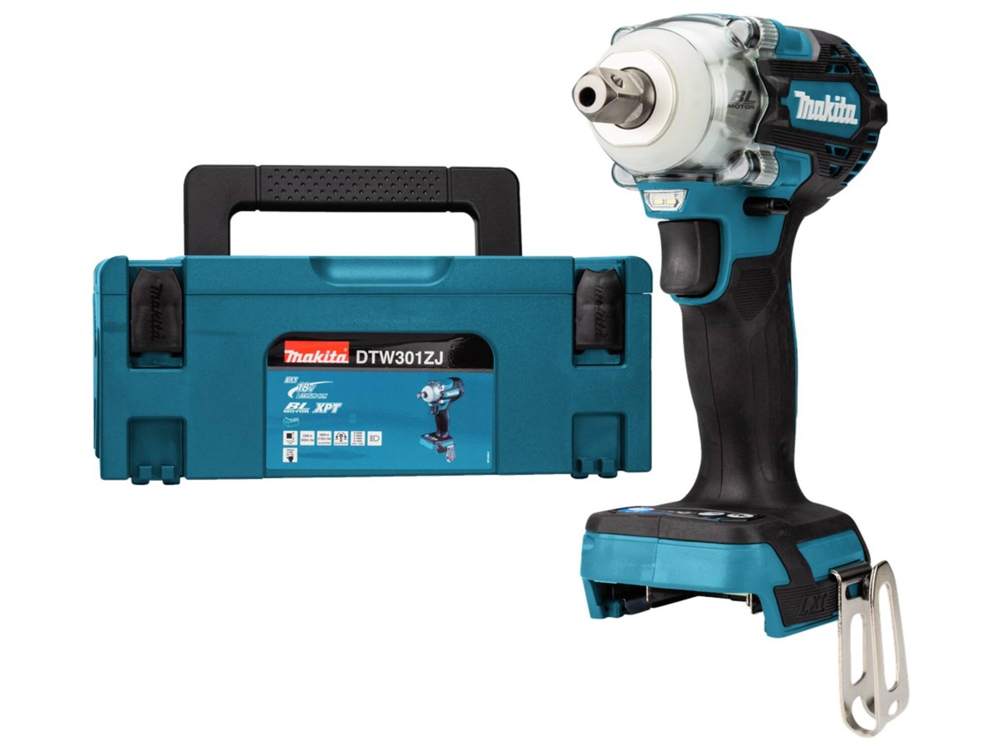 MAKITA Slagmoersleutelmachine body in Mbox DTW301ZJ 18V