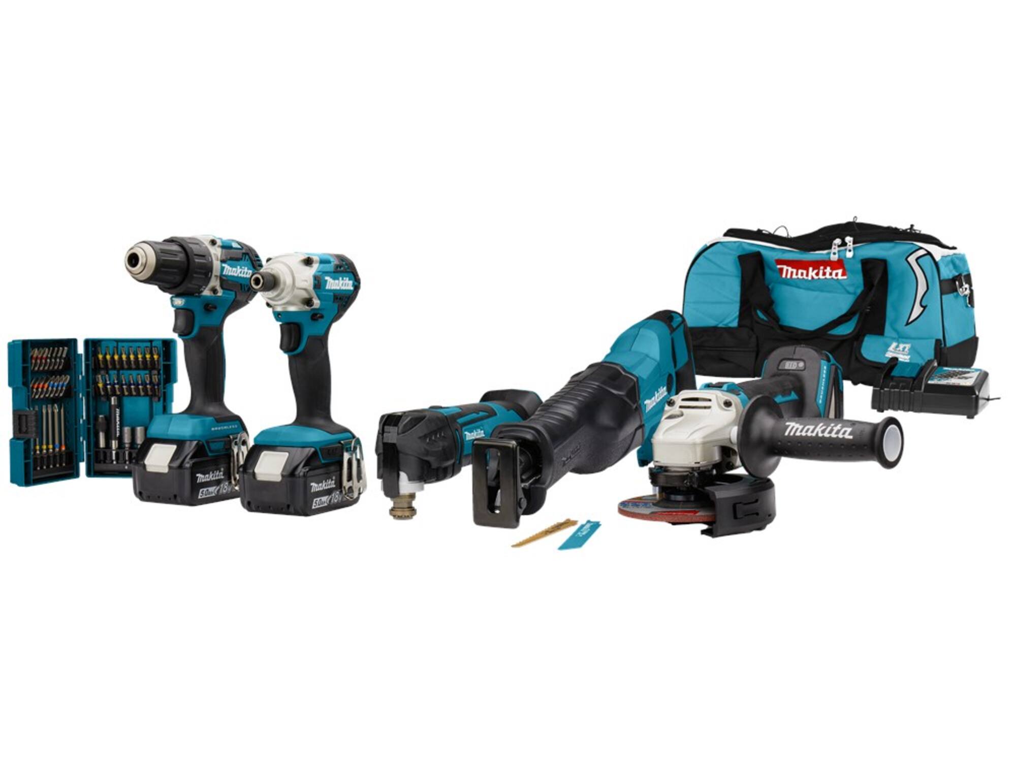 Makita Combiset 5 machines DLX5068TX1 18V/5.0AH