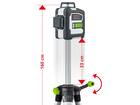 Laserliner CompactPlane-Laser 3G Set 150 cm (Green, Tilt, BLE, softbag)