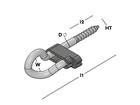 GB Schommelhaak houtdraad veilig 150 MM