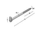 GB Schroefduim met gleuf 40X16