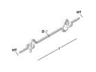 GB Windhaak compleet met houtdraad 160 MM