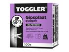TOGGLER Gipsplaatplug SP-100X 9.5-15MM