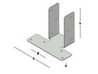 GB Trussclip horizontaal Sendzimir verzinkt 46x83x1,25