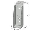 GB Balkdrager lange lip verzinkt 59X171