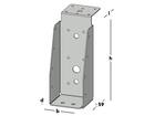 GB Balkdrager lange lip verzinkt 63X160