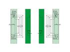 AXA Verdekt 3D scharnier grijs 1910-15-49 150X25X22,