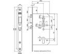 NEMEF dag en nachtslot PC loop RVS 649/47 LINKS PC 72-ROND