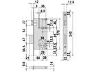 CISA Insteekslot voorplaat 22MM EN DOORN 50MM PC 85