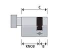 Mauer Profielcilinder enkel knop SKG** C00-K30