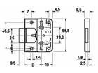 JUNIE Meubelslot opdek 704 30 MM