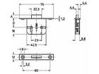 JUNIE Meubelslot insteek 668 15 MM