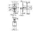 JUNIE Schuifdeurslot nikkel 2960 23.5MM