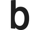 Oxloc Huisletter B zwart rvs