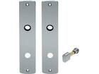 OXLOC Renovatieschild ovaal RVS MAT WC8X72