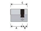 ABUS Profielcilinder enkel op nummer BJ20027 10-30
