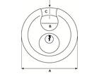 DX Discusslot verschillendsluitend 70MM