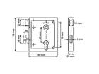 DX Poortslot PC met dagschoot uks ds pz DM 60 MM