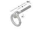 GB Putring verzinkt M10X70