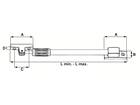 DX Raamuitzetter telescopisch zilver-antrac ruzt135se 380-550 MM