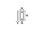 Axa Onderlegplaat tbv raamsluiting wit 6 MM