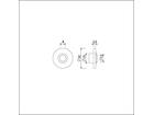 Ami Rood/wit plaatje 5 stuks 8 MM