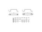 HERMETA Handgreep plat model wit 110 MM