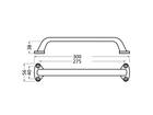 HERMETA Handgreep rond model F1 300 MM