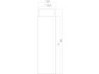 Intersteel Deurstop wandmontage zwart 22X80MM