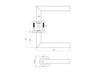 Intersteel Deurkruk op rozet verdekt antraciet Q01 52X6MM
