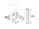 AXA Deurbeveiligingsstrip alu F1 SKG* M3-EX/5-9 MM 235 CM