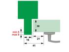 AXA Deurbeveiligingsstrip alu F1 SKG* M3-EX/5-9 MM 235 CM