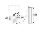 AXA Deurbeveiligingsstrip alu wit SKG* M3-EX/10-14 MM 235 CM