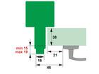 AXA Deurbeveiligingsstrip alu wit SKG* M3-EX/15-19 MM 235 CM